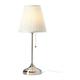 Ikea 2 x Table lamp, nickel-plated, white