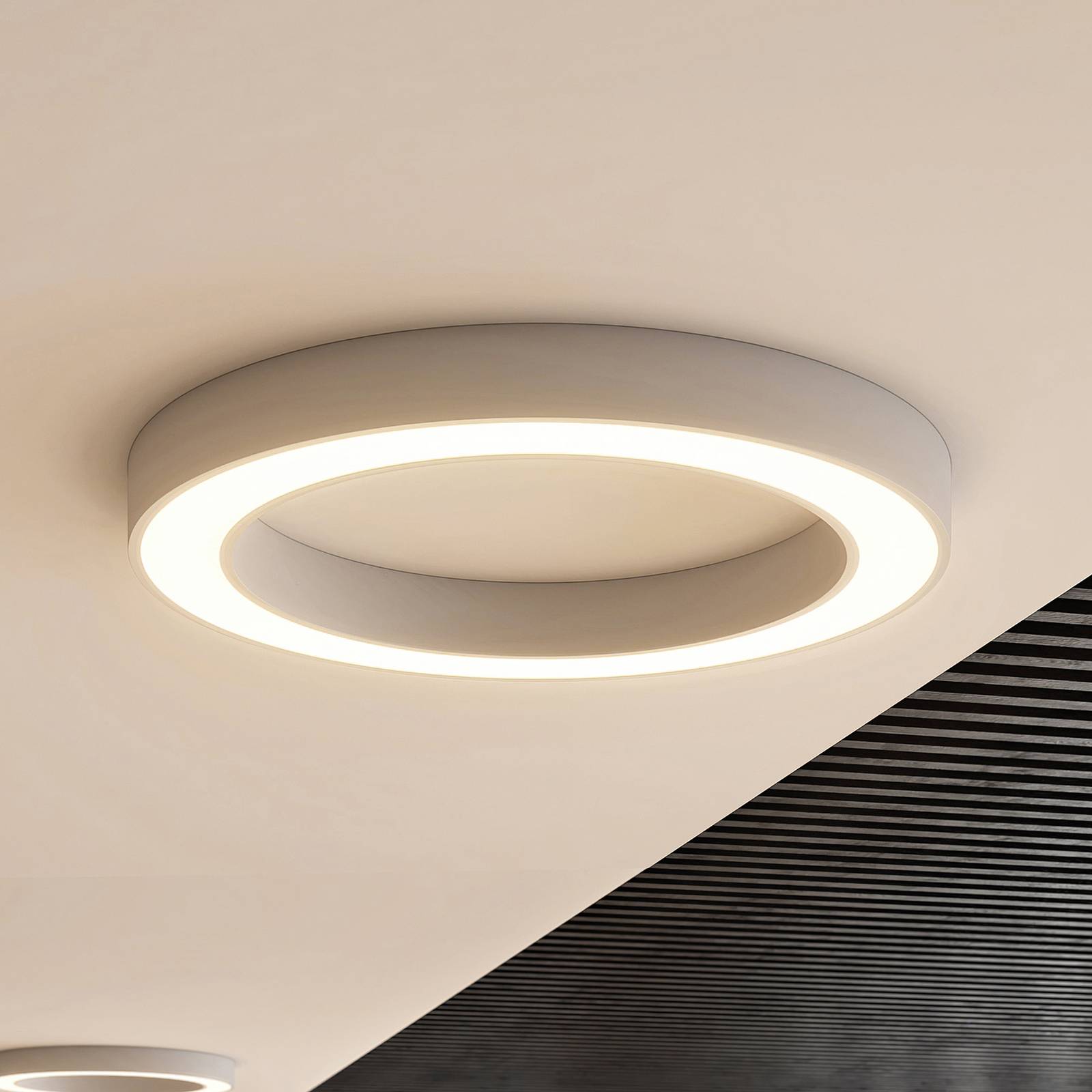 LED Deckenlampe Sharelyn Arcchio, dimmbar, weiß / opal, für Küche, Aluminium, Modern, LED Deckenleuchte