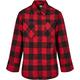 Urban Classics Jungen Boys Checked Flanell Shirt Hemd, black/red, 158-164