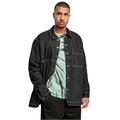 Urban Classics Herren Oversized Trucker Jacket Jacke, Black raw, M