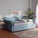 Willa Arlo™ Interiors Richelle Daybed Upholstered/Velvet in Blue | 41.73 H x 93.7 W x 57.87 D in | Wayfair 2224D7BEB1414FFFAC27674C7A62BBCD