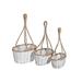 Bay Isle Home™ 3Pc Hanging White Wicker Planter (Oval) Rattan | 20 H x 11.45 W x 8.3 D in | Wayfair AF89238770B84A4ABE999CB6C2A37E5A