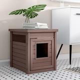 Archie & Oscar™ Littell ECOFLEX® Cat Litter Box Enclosure & End Table Manufactured Wood in Brown | 22 H x 18.5 W x 23.6 D in | Wayfair