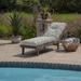 Lark Manor™ Abdur-Rafay Outdoor Chaise Lounge 6.5" Cushion Polyester in Gray | 6.5 H x 22 W x 46 D in | Wayfair B6F1EDE41967438BB463EB548859659D