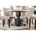 Canora Grey Fuller Dinning Round Table Wood in Black/Brown/White | 30.5 H x 48 W x 48 D in | Wayfair D2F802D3246E49FA927DFD58A1016813