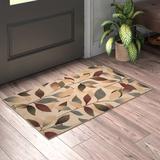 Brown/Red 24 x 0.43 in Area Rug - Lark Manor™ Feagin Floral Dark Red/Dark Brown Area Rug Polypropylene | 24 W x 0.43 D in | Wayfair