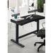 Upper Square™ Babin Height Adjustable Standing Desk Glass/Metal in Black | 47.25 W x 25.63 D in | Wayfair EF1D9A8BFF4E453EB89768C269BD16AA