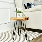 Union Rustic Doak End Table Wood in Black/Brown | 16 H x 13.5 W x 13 D in | Wayfair HW950-541-140R