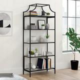 Trent Austin Design® Chiasson 70.88" H x 30" W Etagere Bookcase Metal in Black | 70.88 H x 30 W x 14.5 D in | Wayfair