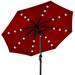 Arlmont & Co. Shearer 10' Lighted Market Umbrella Metal in Red | 96 H in | Wayfair 762F5F70A7C14D9590316A294E72F55F