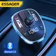 Essager – chargeur de voiture double USB transmetteur FM Bluetooth Audio lecteur MP3 carte TF