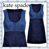 Kate Spade Dresses | Kate Spade Denim Pinafore Dress | Color: Blue | Size: 4