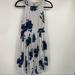 Free People Dresses | Free People Dress Floral Sleeveless Pleats Size 4 | Color: Blue/White | Size: 4