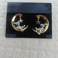 Disney Jewelry | Disney Pierced Two Tone Mickey Mouse Earrings | Color: Gold/Silver | Size: Os