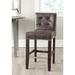 SAFAVIEH Thompson Antique Brown 26-inch Counter Stool - 16.7" x 20.1" x 34.4"