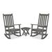 Trex Outdoor Furniture Cape Cod 3-Piece Porch Rocking Chair Set