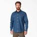 Dickies Men's Flex Denim Long Sleeve Shirt - Medium Wash Size S (WL301)