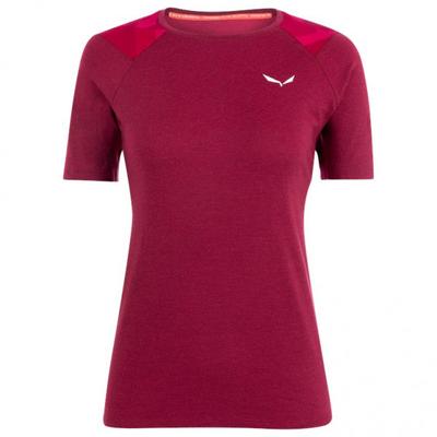 Salewa - Women's Cristallo Warm AMR Tee - Merinounterwäsche Gr 36 rot