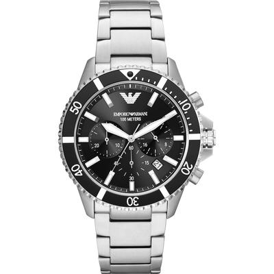 Emporio Armani - Chronograph Edelstahl Herrenuhren 1 ct Herren