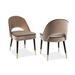 Liang & Eimil Yves Velvet Side Chair Upholstered/Velvet in Brown | 31.496 H x 19.685 W x 22.834 D in | Wayfair LIAGV-DCH-051