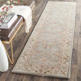 Brown/Gray 27 x 0.43 in Area Rug - Birch Lane™ Samuel Oriental Handmade Tufted Wool Gray Blue/Beige Area Rug Wool | 27 W x 0.43 D in | Wayfair