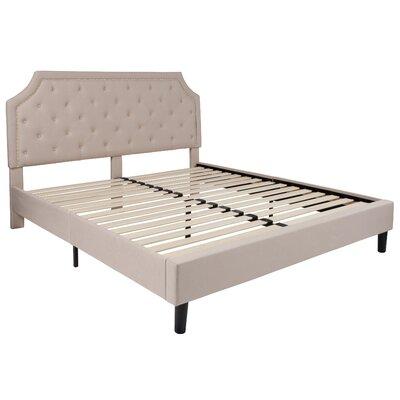 Low Profile Platform Bed Upholstered, Espinoza Queen Solid Wood Storage Platform Bed
