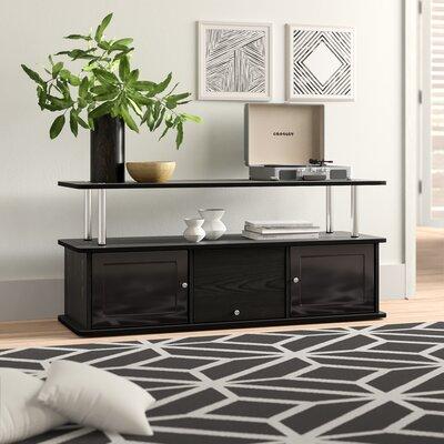 Zipcode Design™ Edwin TV Stand w/ 3 Storage Cabinets & Shelf for TVs up to 55 inches Wood in Black | 20.5 H in | Wayfair ZIPC6053 34204363