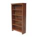 Highland Dunes Aspatria Solid Wood Standard Bookcase Metal in Brown | 60 H x 32 W x 12 D in | Wayfair BCMH3143 42897203