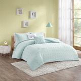 Viv + Rae™ Maliana Cotton Jacquard Pom Pom Comforter Set in Blue | Full/Queen Comforter + 2 Shams + 2 Throw Pillows | Wayfair