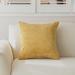 Latitude Run® Ayedin Square Throw Pillow Cover Polyester in Yellow | 18 H x 18 W x 0.2 D in | Wayfair 3277B6B14E8F4110BCA57D693401FC88
