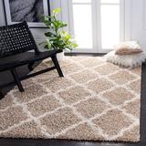 White 132 x 1.57 in Area Rug - House of Hampton® Alonnah Geometric Ivory/Beige Area Rug | 132 W x 1.57 D in | Wayfair