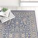 Blue/White 72 x 0.16 in Indoor/Outdoor Area Rug - Andover Mills™ Melra Oriental Blue/Beige Indoor/Outdoor Area Rug, | 72 W x 0.16 D in | Wayfair