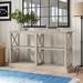 Gracie Oaks Rossitano 60" Solid Wood Console Table Wood in Gray/Brown | 34.5 H x 60 W x 16.25 D in | Wayfair A2D56CD5E17849329F097F88CA3C3EB4