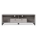 Wrought Studio™ Semple TV Stand for TVs up to 70" Wood/Metal in Gray | Wayfair VRKG7241 43382296