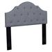 House of Hampton® Mindenmines Full/Double Panel Headboard Upholstered/Polyester in Gray | 65.4 H x 64.2 W x 4 D in | Wayfair