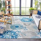 Blue 0.17 in Area Rug - Ebern Designs Kellems Floral Gray/Navy Indoor/Outdoor Area Rug | 0.17 D in | Wayfair E65AEC42D45D4F0E869CA1CC18FDE0CF