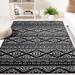 Black/White 120 x 0.39 in Indoor Area Rug - Foundry Select Cobos Geometric Black/Ivory Area Rug | 120 W x 0.39 D in | Wayfair