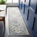 Gray/White 26 x 0.3 in Indoor Area Rug - Bungalow Rose Yedidalga Oriental Machine Made Power Loom Area Rug in Ivory/Gray | 26 W x 0.3 D in | Wayfair