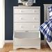 Harriet Bee Cubberly 3 Drawer Chest Wood in Brown/White | 47.1 H x 30.1 W x 19.4 D in | Wayfair A9AD9D54896B4558B75DBE574C54ABDF