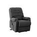 Wade Logan® Foye Power Recline & Lift Button-Tufted Chair In Plush Low-Pile Velour Polyester in Black | 40 H x 32.5 W x 34.5 D in | Wayfair