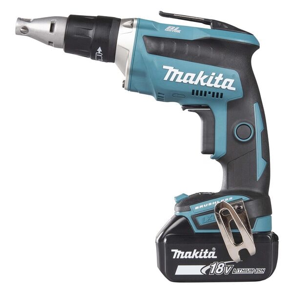 makita Akku-Schnellbauschrauber »DFS452RTJ« im Makpac inkl. Akkus und Schrauben türkis Image