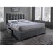 Sarter Contemporary Grid-Tufted Grey Fabric Upholstered Storage Bed with 2-drawer