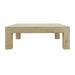 Artissance 50" W Square Natural Pine Wood Indoor Coffee Table, Home Furniture