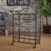 Falon Indoor Modern Bar Cart with Tempered Glass by Christopher Knight Home - N/A