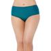 Plus Size Women's Mid-Rise Full Coverage Swim Brief by Swimsuits For All in Mediterranean (Size 30)