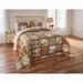 Olivia Patchwork Bedspread Collection by BrylaneHome in Floral Multi (Size QUEEN)