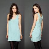 Free People Dresses | Free People Dance To Pieces Mini Dress Beaded Sz 0 | Color: Blue/Green | Size: 0