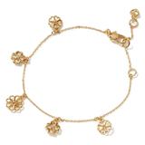 Kate Spade Jewelry | Kate Spade Spade Floral Charm Bracelet Gold-Tone | Color: Gold | Size: Os
