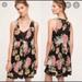 Anthropologie Dresses | Anthropologie Maeve Violetta Black Floral Dress | Color: Black/Pink | Size: S