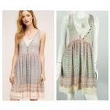 Anthropologie Dresses | Anthropologie Maeve Violetta Floral Sheer Dress | Color: Green/Pink | Size: S